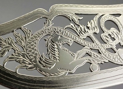 Victorian Silver Fish Servers - Sea Horses, John Stone, Exeter